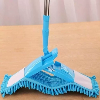 Microfiber Cleaning Flat Mop & Steel Rod Long Handle 360 Degree Mop for Home Flat Mop