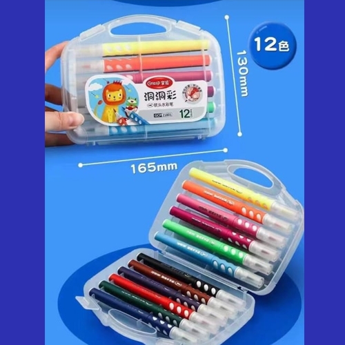 Multicolor Plastic Paint Brush Pen Set, For School