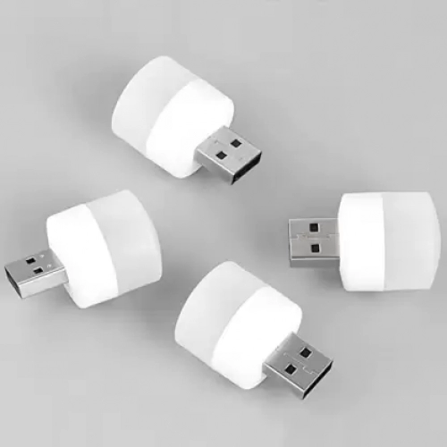 USB MINI BULB LIGHT WITH CONNECT ALL MOBILE WALL CHARGER (1Pc only)