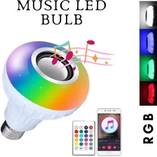 Wireless B22 12-Watts LED RGB Bluetooth Speaker Bulb
