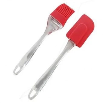Silicone Spatula And Pastry Brush(Combo)