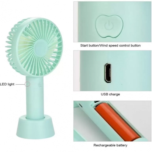 Mini Air Cooling Portable High Speed Hand Fan