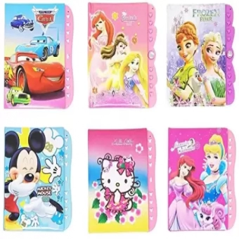 Small Fancy Princess Lock Diary Pack of 1