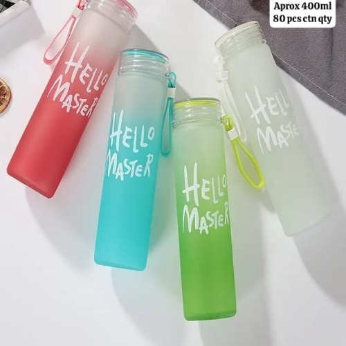 Water Glass Bottle Hello Master | Glass Bottle