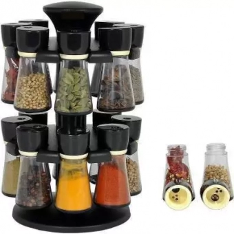 16 Piece Salt & Pepper Set  (Plastic)