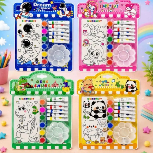 School Stationery Kit for Girls Pencil Pen Book Eraser Sharpener - Frozen