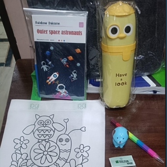 Colour Book Taddy Pen Holder for Birthday Return Gift Hampers for Kids