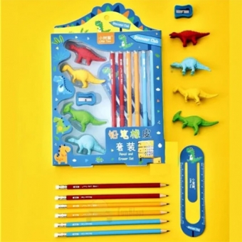 Stationery Set Cute Cartoon Printed Pencil Box Gift Set Kit Birthday Return Gift Stationery set