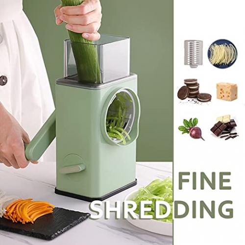 Multifunctional Vegetable Cutter | Cheese Grater with Handle Durable Mandolin Slicer with Suction Ba