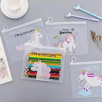 Unicorn Transparent pouches For Multipurpose