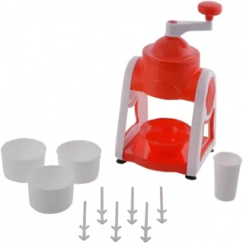 Ice Gola Slush Maker|3 Ice-Bowls,1Glass,6 Sticks, 1 Ice Snow Dish